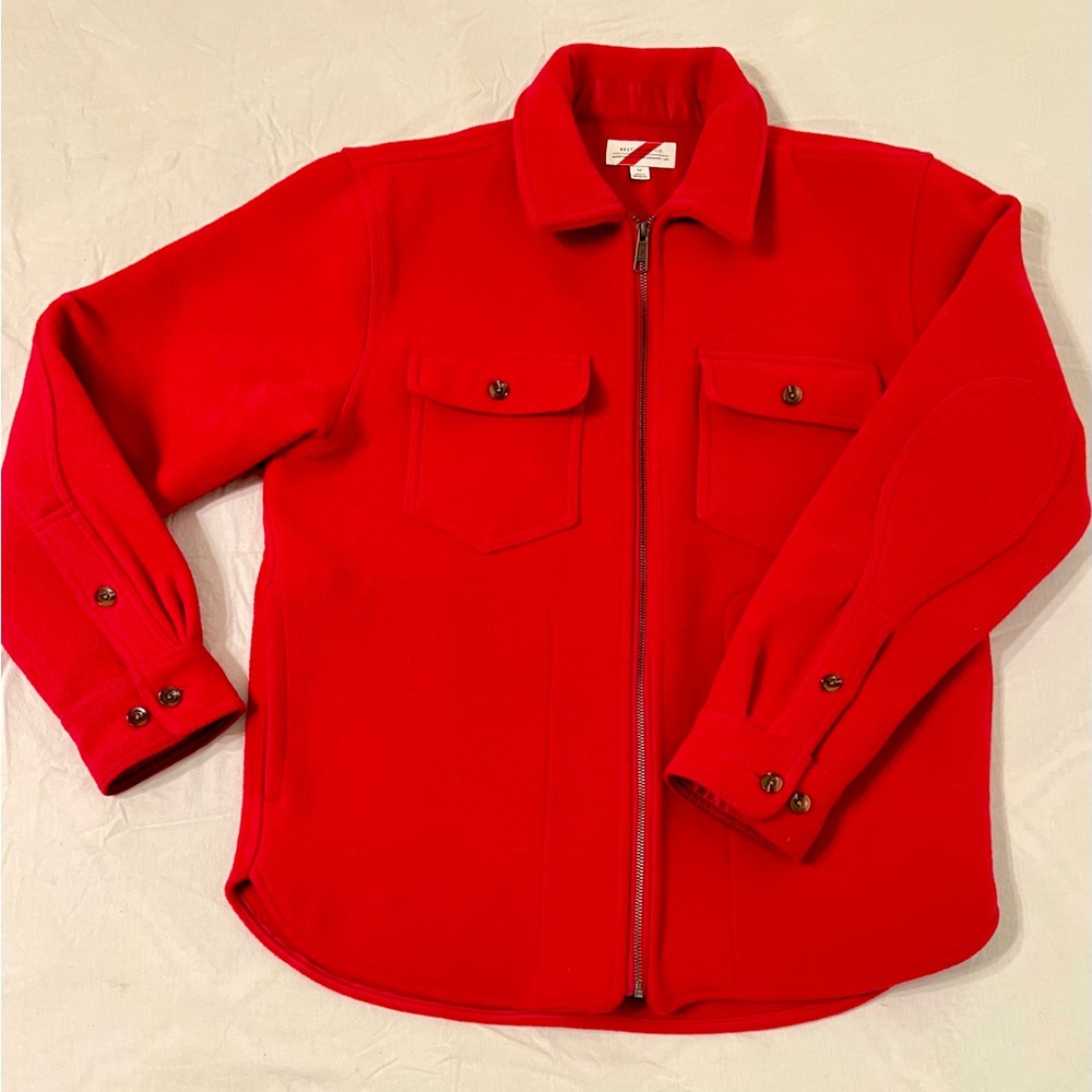 Best Made Wool Blend Heavy Flannel Shirt Jacket. Mens Medium. Discontinued Color